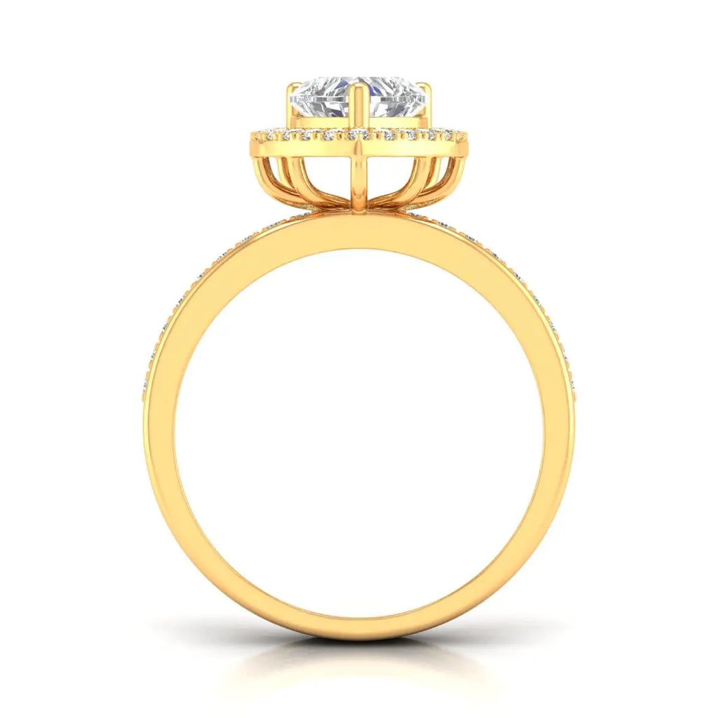 Centre Heart Diamond Ring