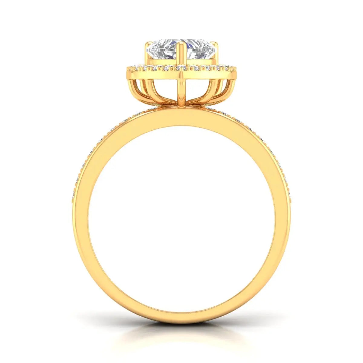 Centre Heart Diamond Ring