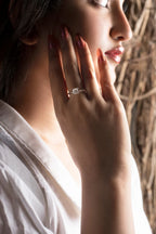 Princess Cut Diamond Gold Ring | Elegant Gold Engagement Ring