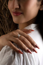 Princess Cut Diamond Gold Ring | Elegant Gold Engagement Ring