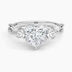 Willow Heart Stone Diamond Ring
