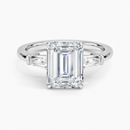 Symphony Tapered Baguette Three Stone Diamond Ring
