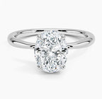 Freesia Hidden Halo Diamond Ring