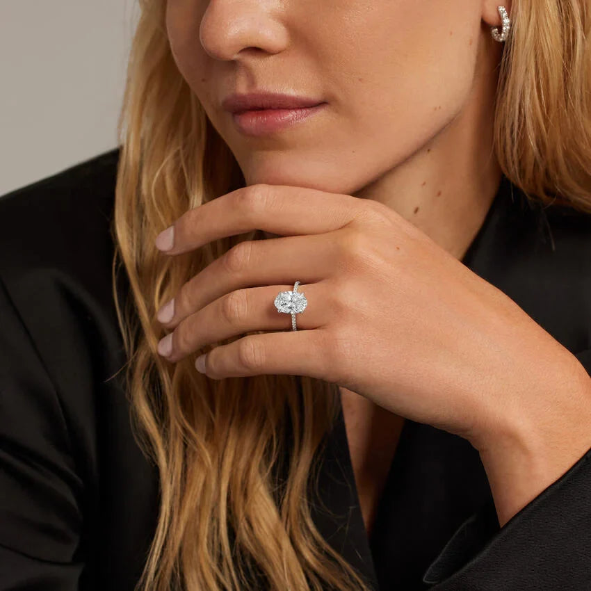 Demi Three-Quarter Coverage Diamond Ring