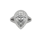 3 Carat Teardrop Solitaire Pear Diamond Ring
