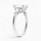 Symphony Tapered Baguette Three Stone Diamond Ring