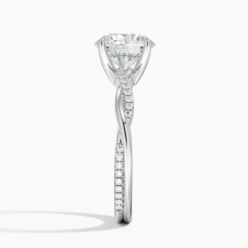 Petite Twisted Vine Diamond Ring
