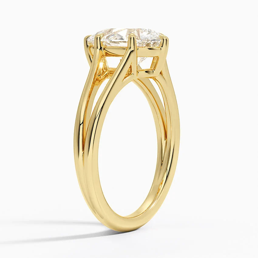 Tressa Split Shank Solitaire Ring