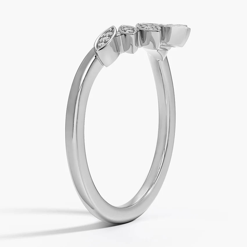 Petal Contour Diamond Ring
