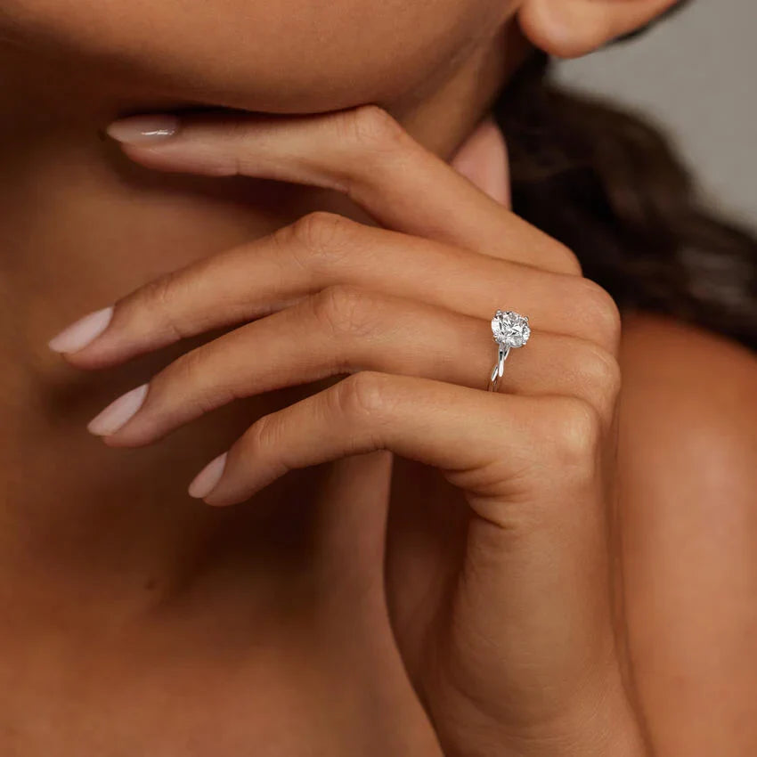 Twisted Vine Solitaire Ring