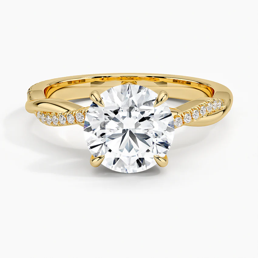 Petite Twisted Vine Diamond Ring