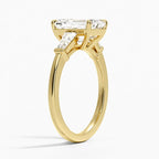 Symphony Tapered Baguette Three Stone Diamond Ring