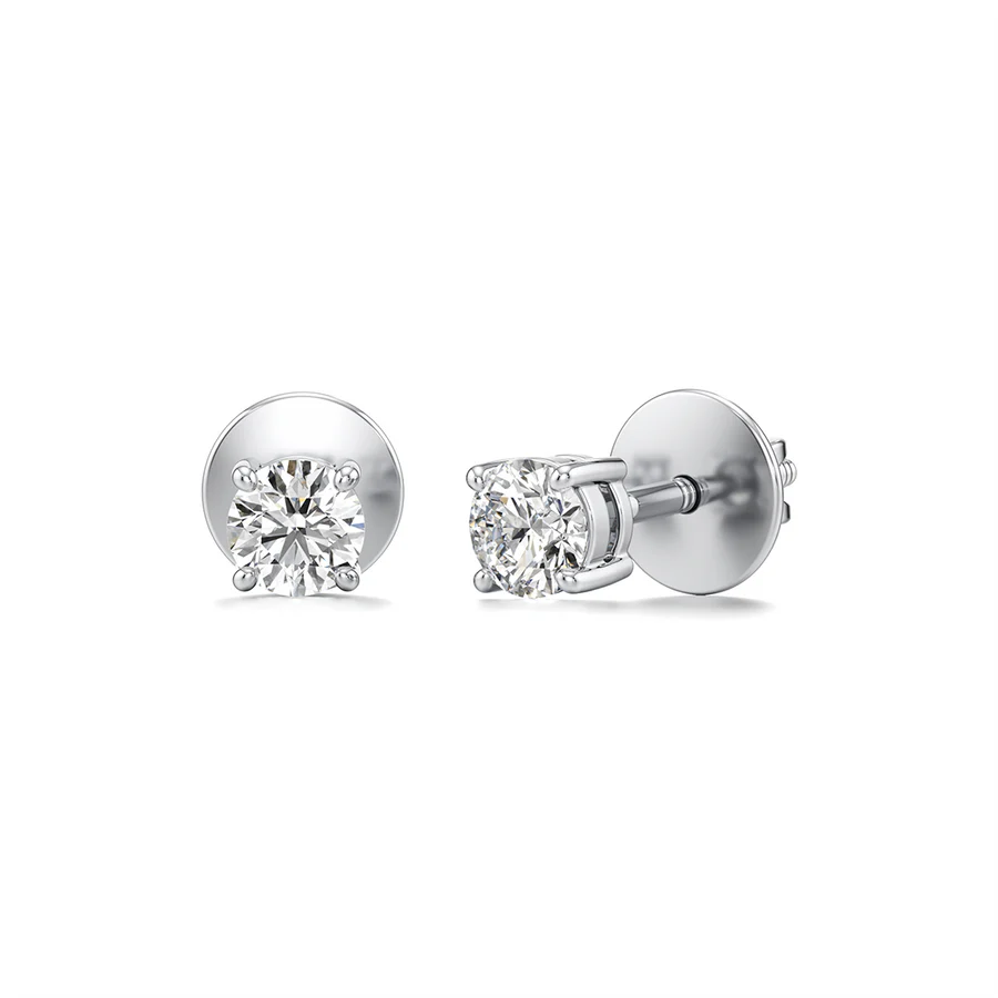 Luxury Spark Diamond Earrings – Fine Jewelry in Rose Gold
