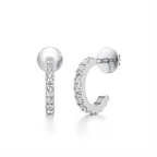 Classic Diamond Hoop Earrings for Women – Real Gold Everyday Elegance