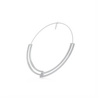 Double Row Diamond Choker Necklace in White Gold – Elegant Statement Jewelry