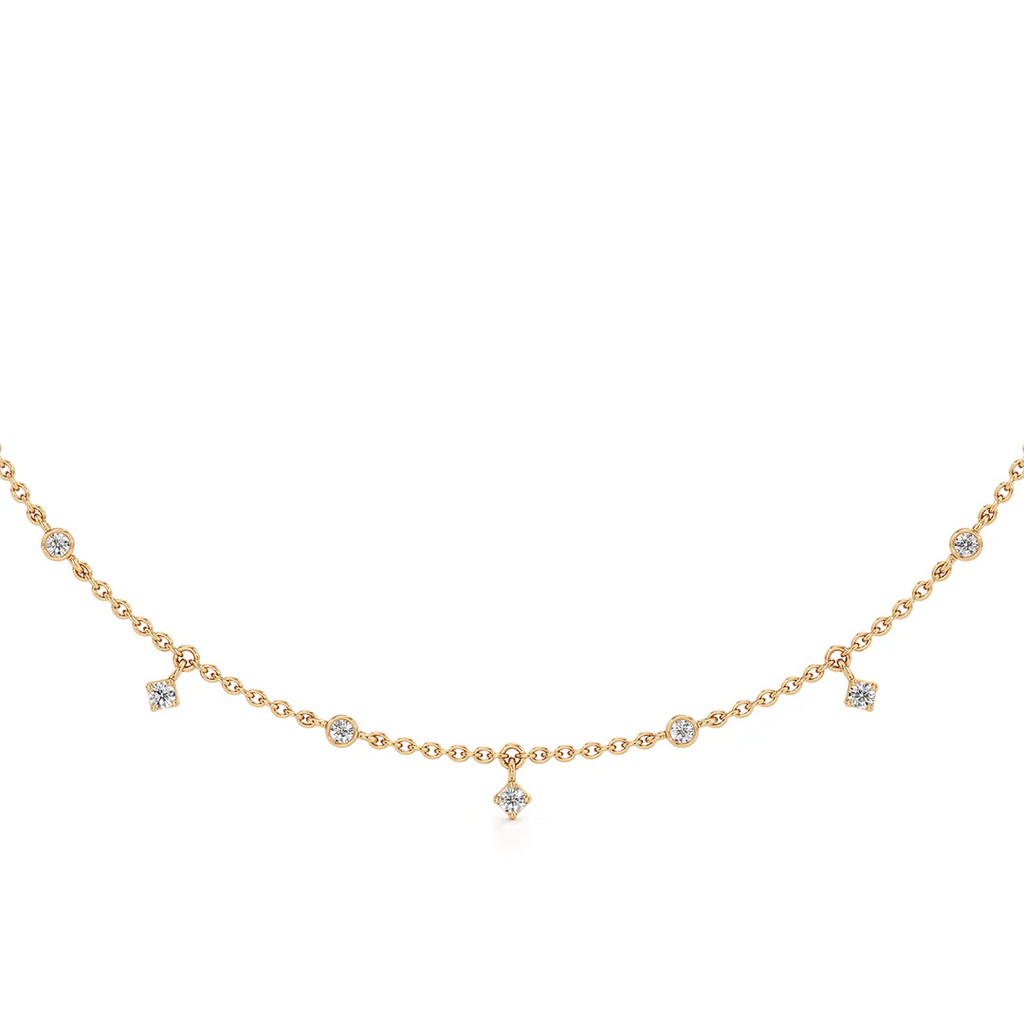 Minimal Heart Diamond Earrings – Dainty Rose Gold Fashion