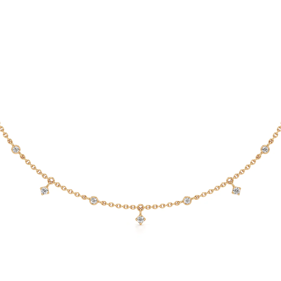Minimal Heart Diamond Earrings – Dainty Rose Gold Fashion