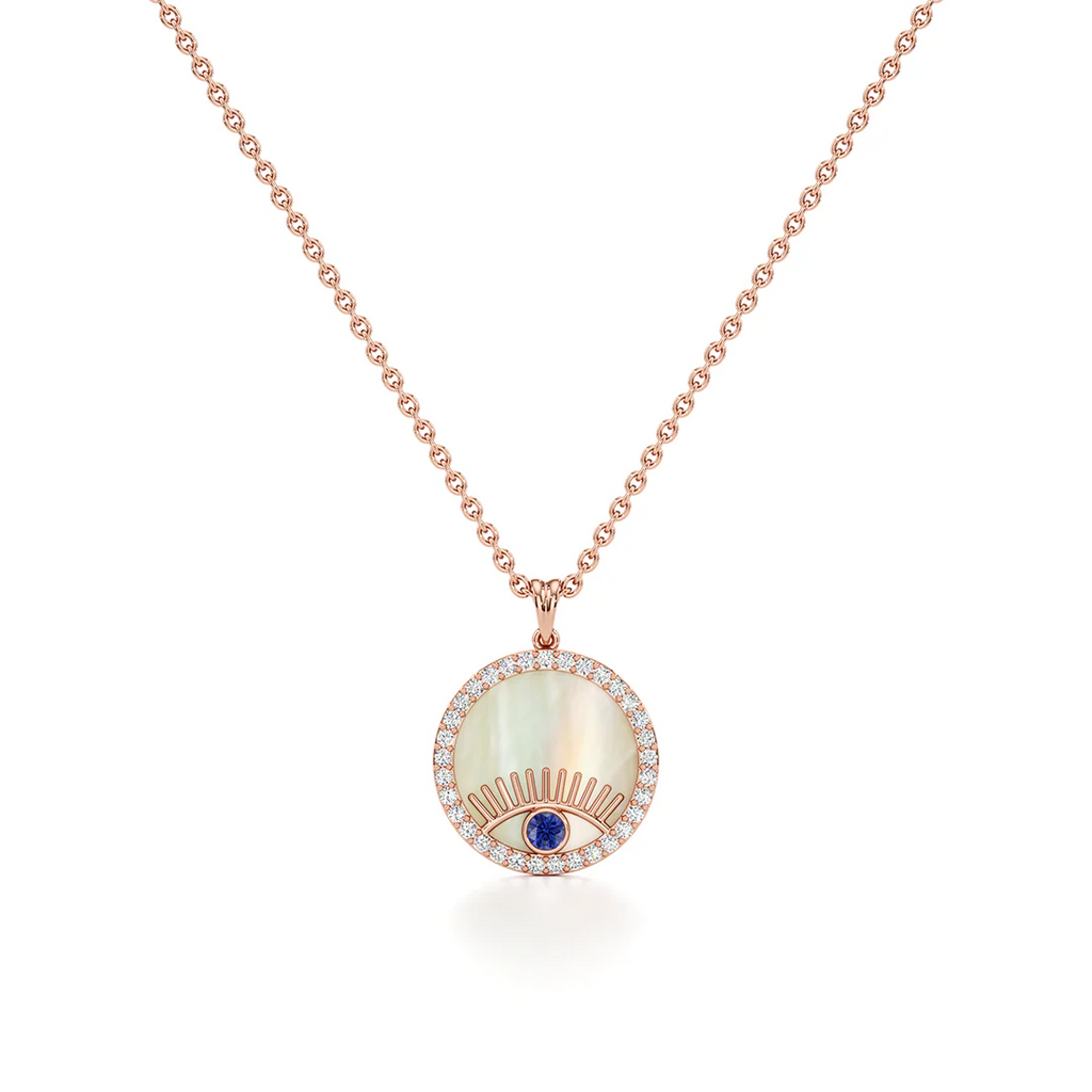 Elegant Loop Pendant – Stylish White Gold Statement Jewelry