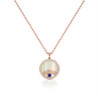 Elegant Loop Pendant – Stylish White Gold Statement Jewelry