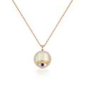 Elegant Loop Pendant – Stylish White Gold Statement Jewelry