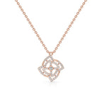 Elegant Loop Pendant – Stylish White Gold Statement Jewelry