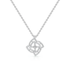 Elegant Loop Pendant – Stylish White Gold Statement Jewelry