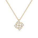 Elegant Loop Pendant – Stylish White Gold Statement Jewelry