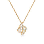 Elegant Loop Pendant – Stylish White Gold Statement Jewelry