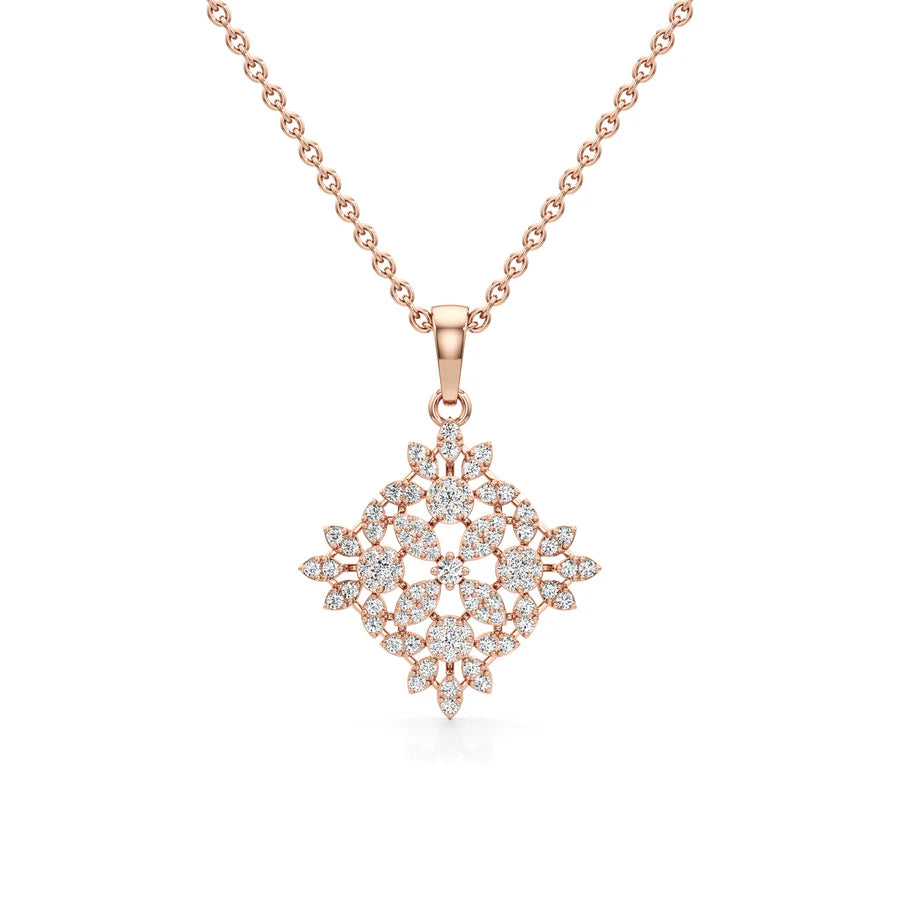 Luxury Spark Diamond Earrings – Fine Jewelry in Rose Gold