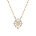 Modern Bloom Studs – Sleek Rose Gold with Certified Diamonds