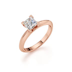 Princess Cut Diamond Gold Ring | Elegant Gold Engagement Ring