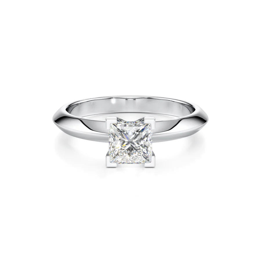 Princess Cut Diamond Gold Ring | Elegant Gold Engagement Ring