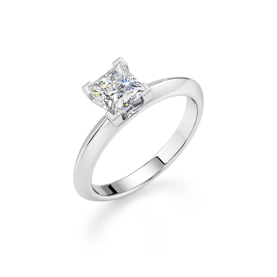 Princess Cut Diamond Gold Ring | Elegant Gold Engagement Ring