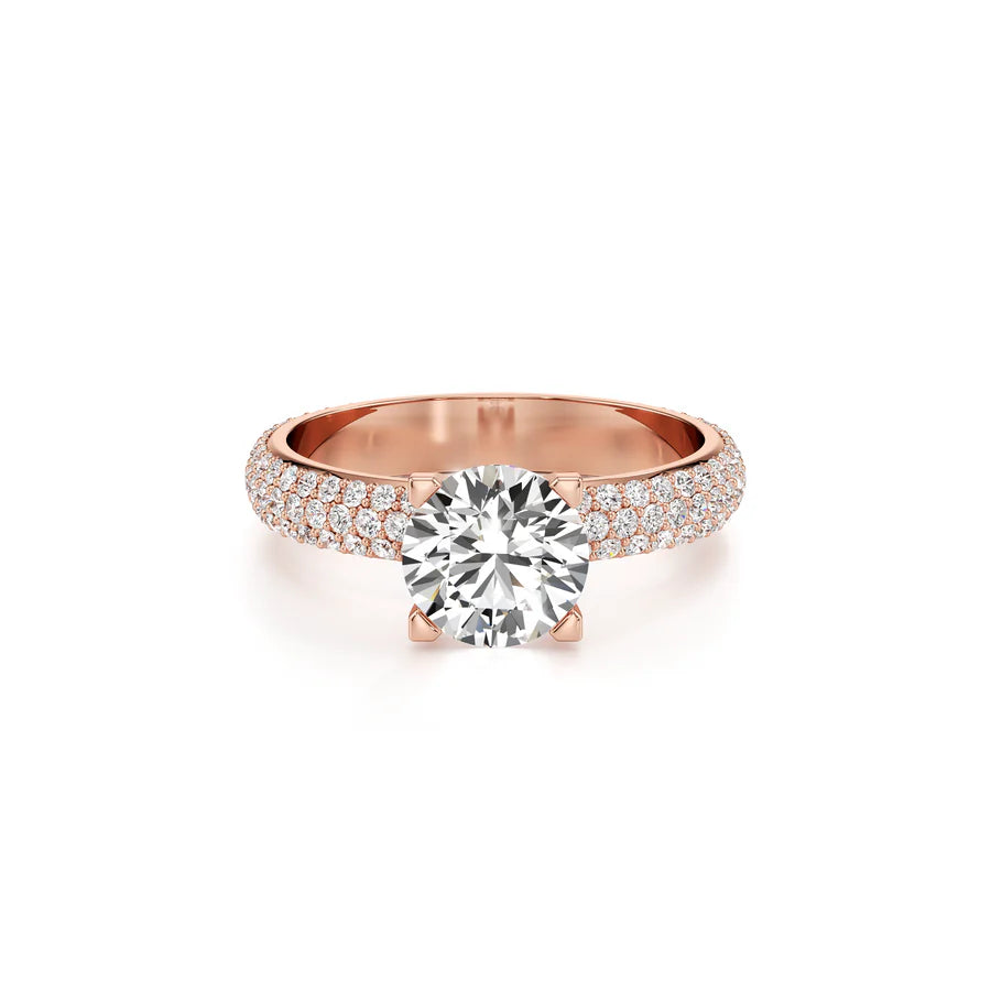 Luxury Spark Diamond Earrings – Fine Jewelry in Rose Gold