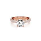 Luxury Spark Diamond Earrings – Fine Jewelry in Rose Gold