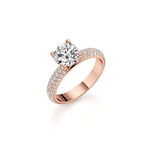 Luxury Spark Diamond Earrings – Fine Jewelry in Rose Gold