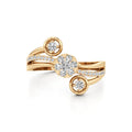 White Gold Floral Diamond Ring – Modern Cluster Design
