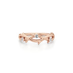 Rose Gold Diamond Ring | Elegant Branch Design
