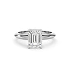 Emerald Cut Diamond Gold Ring | Classic Gold Engagement Ring