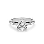 White Gold Pear Solitaire Ring for Women – Lab-Grown Diamond Elegance