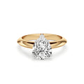 White Gold Pear Solitaire Ring for Women – Lab-Grown Diamond Elegance
