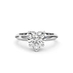 Heart Shaped Diamond Ring for Women – Yellow Gold Solitaire Ring – Romantic & Elegant Jewelry