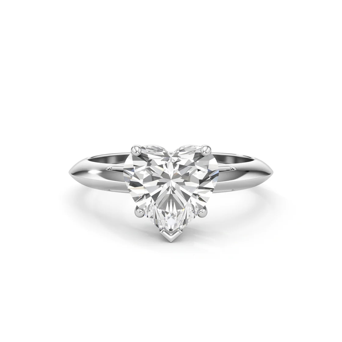 Heart Shaped Diamond Ring for Women – Yellow Gold Solitaire Ring – Romantic & Elegant Jewelry