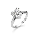 Heart Shaped Diamond Ring for Women – Yellow Gold Solitaire Ring – Romantic & Elegant Jewelry