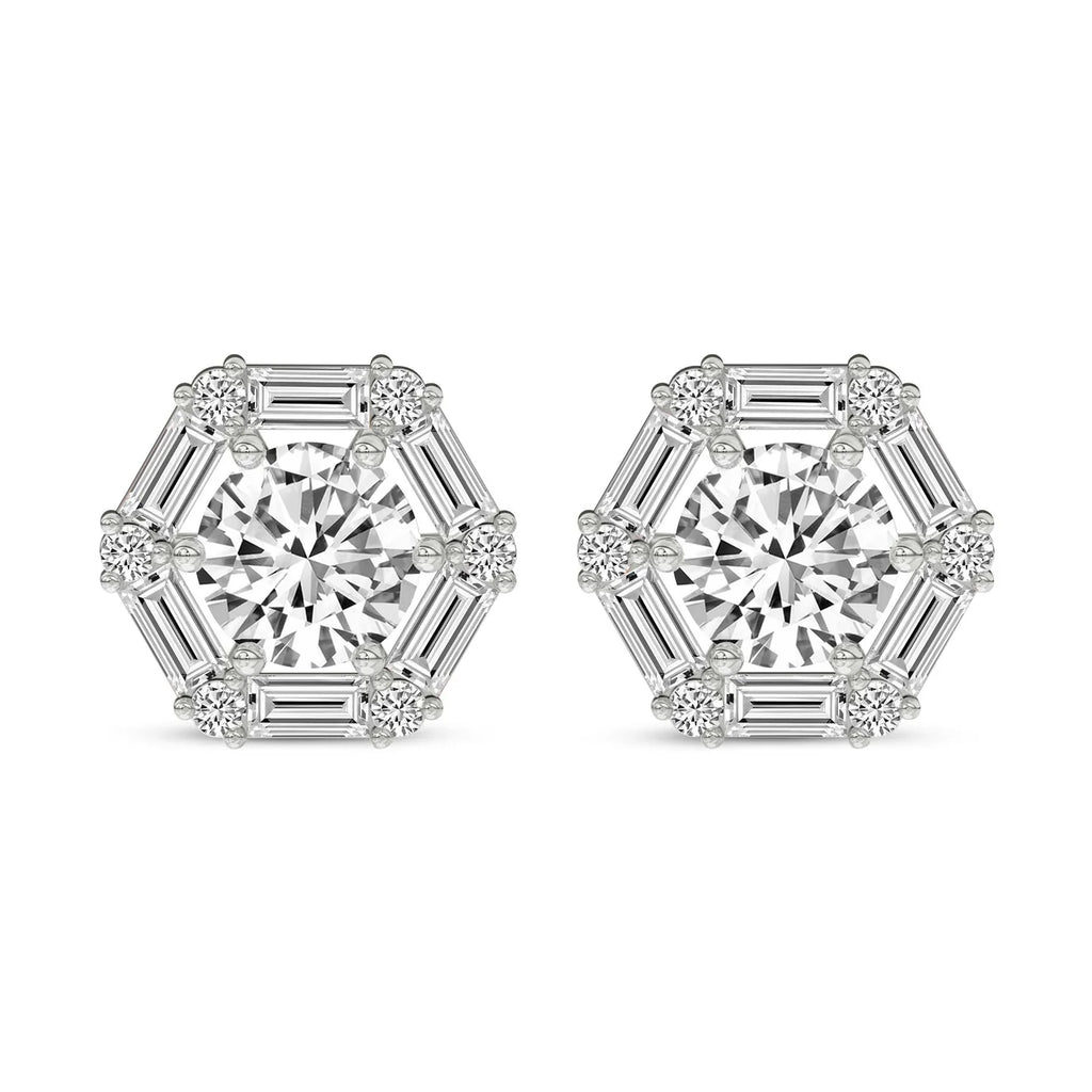 Rafflesia Flower Fashion Lab Diamond Stud Earrings