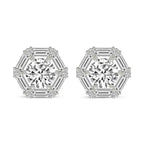 Rafflesia Flower Fashion Lab Diamond Stud Earrings