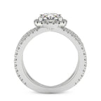 Cushion Cut Dakota Criss Cross Lab Diamond Ring