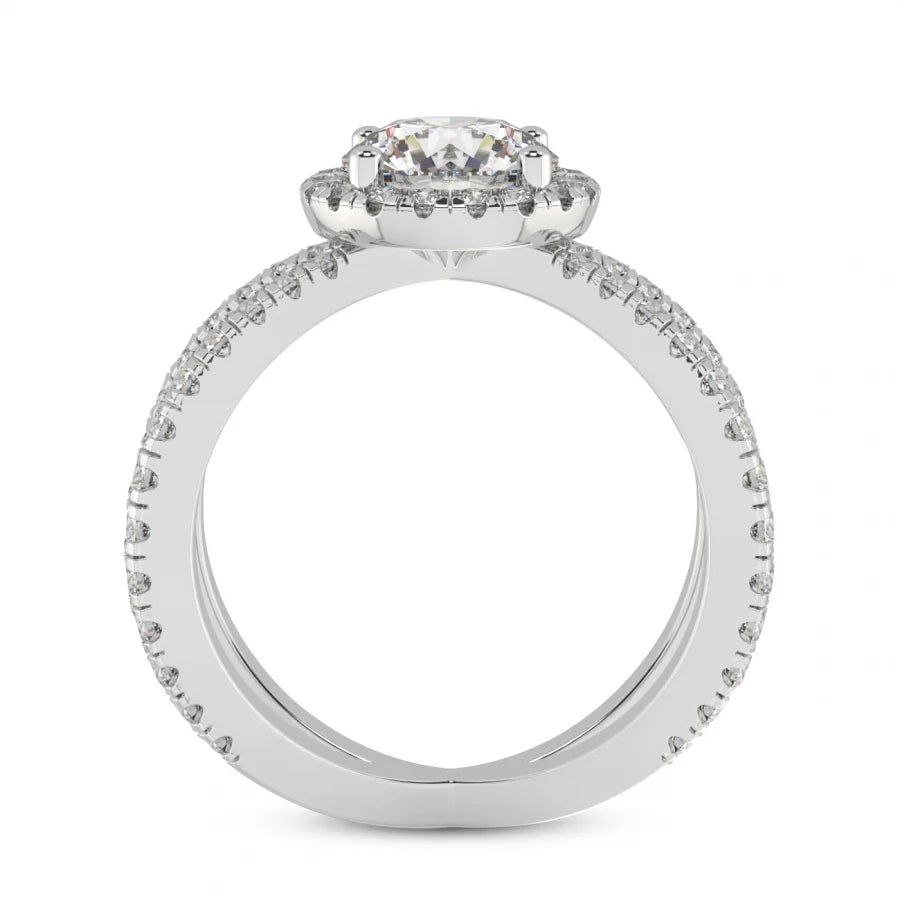 Cushion Cut Dakota Criss Cross Lab Diamond Ring