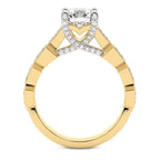 Calista Side Stone Lab Diamond Ring