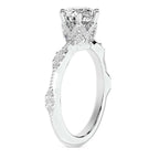 Theodora Six Prong Side Stone Lab Diamond Ring